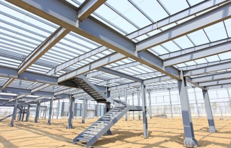 mezzanine structure with ms stair