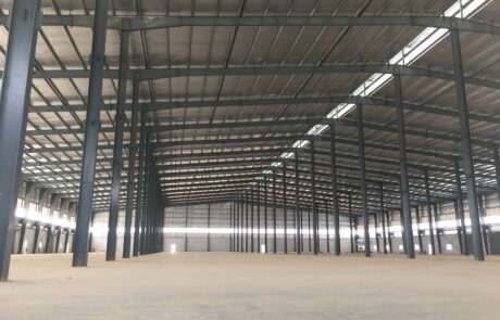 peb structure with insulation and sheet